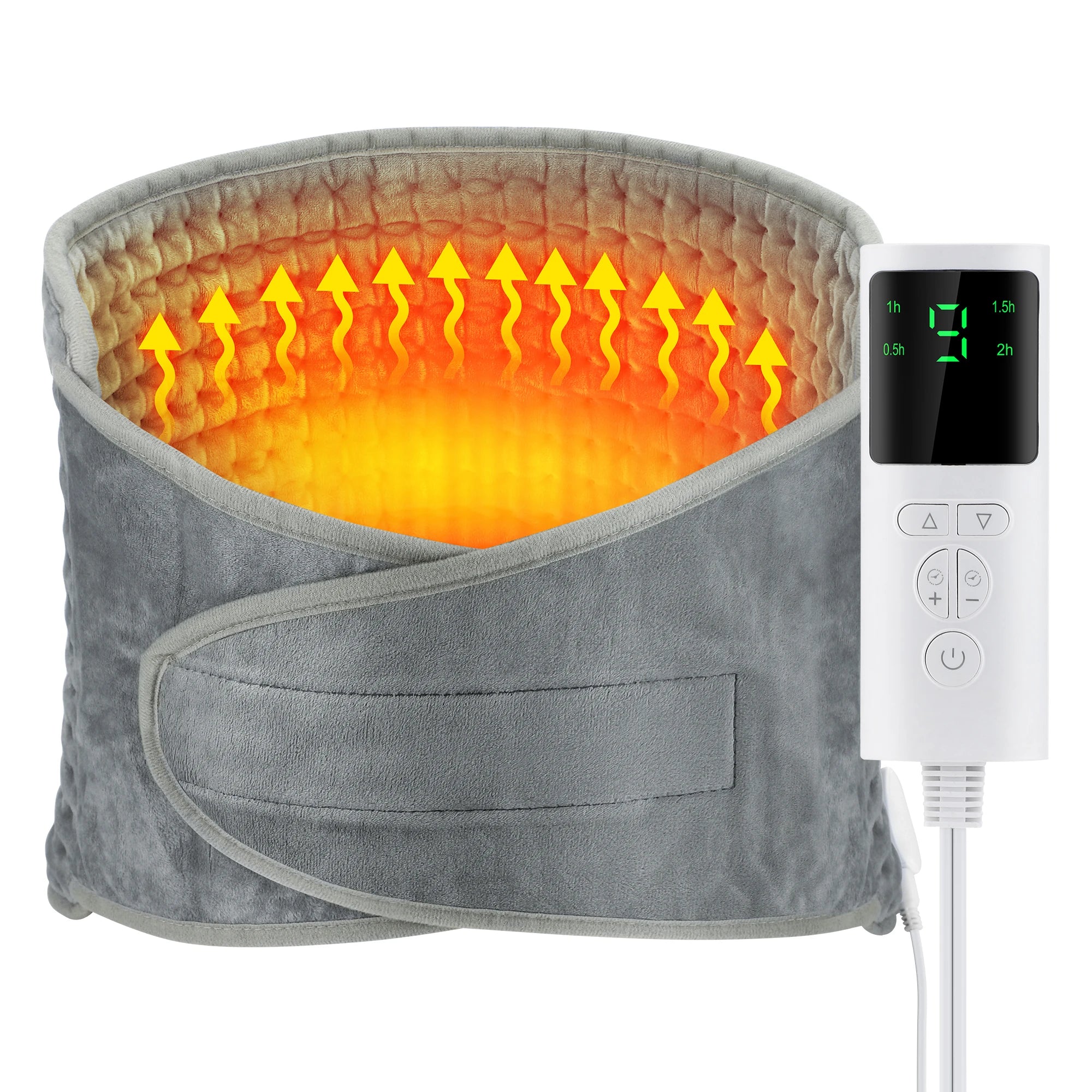 Thermopra HeatFlex™ Electric Lumbar Pad – Adjustable Heating Belt for Back, Waist & Core Relief